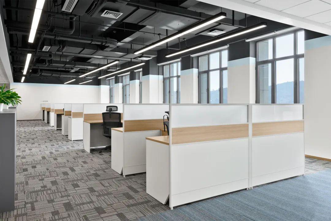 百洋醫(yī)藥集團(tuán)辦公樓家具配套之員工屏風(fēng)工位